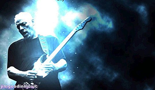 David Gilmour a Fender Stratocaster