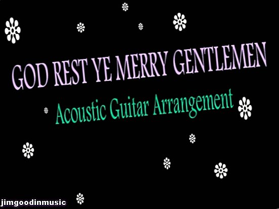 God Rest Ye Merry Gentlemen ": zavihek kitare Fingerstyle, notacija in zvok