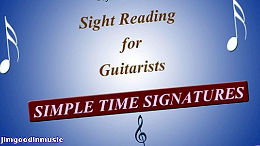Foco de leitura à vista do violão: assinaturas simples