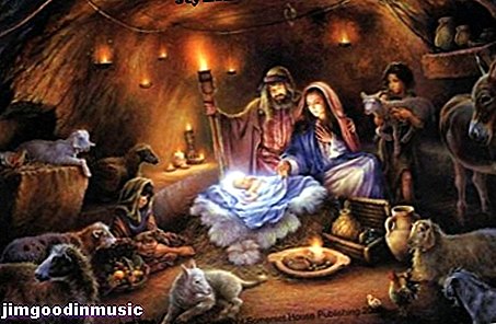 Canções de Natal com guitarra fácil - Away In A Manger - Acordes, melodia, dueto de guitarra, notação padrão, guia, letra