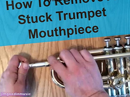 Juuttuneen trumpetin suukappaleen poistaminen